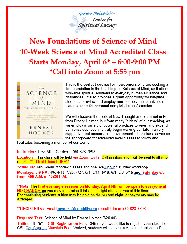 New Foundations Class